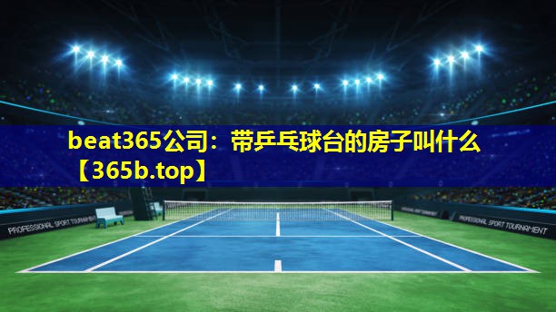 带乒乓球台的房子叫什么